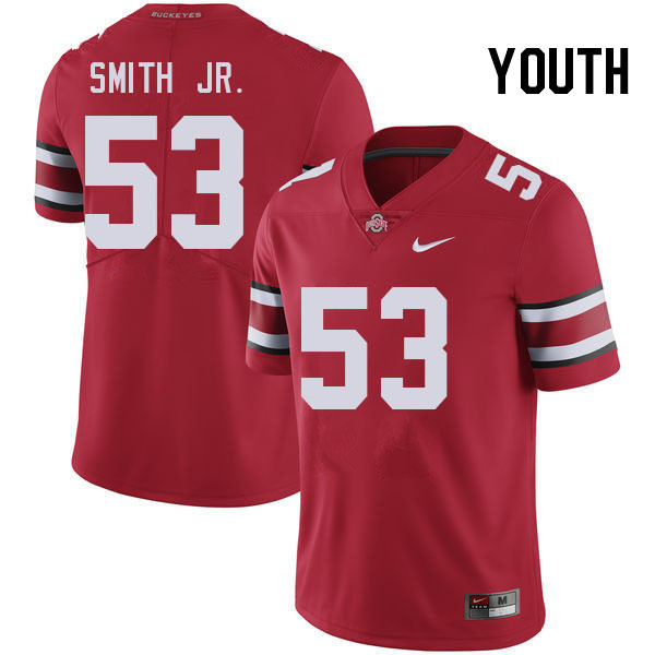 Youth #53 Will Smith Jr. Ohio State Buckeyes College Football Jerseys Stitched-Red